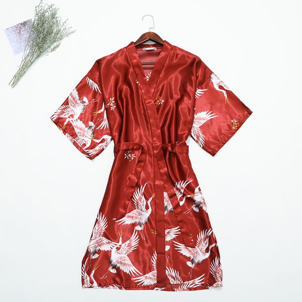 burgundy wedding bride bridesmaid robe women sleepwear silky satin nightgown animal print kimono bathgown casual yukata, Black;red
burgundy wedding bride bridesmaid robe women sleepwear silky satin nightgown animal print kimono bathgown casual yukata, Black;red