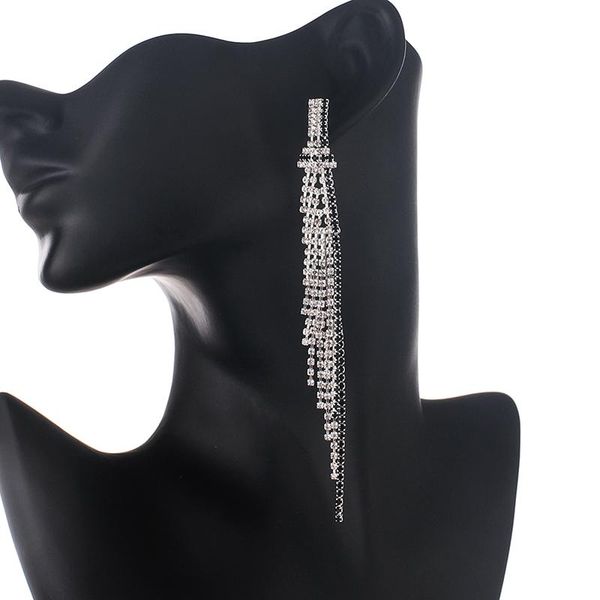 yfjewe crystal rhinestone long tassel earrings drop dangle big multilayer earrings women ladies wedding bridal e701, Silver
yfjewe crystal rhinestone long tassel earrings drop dangle big multilayer earrings women ladies wedding bridal e701, Silver