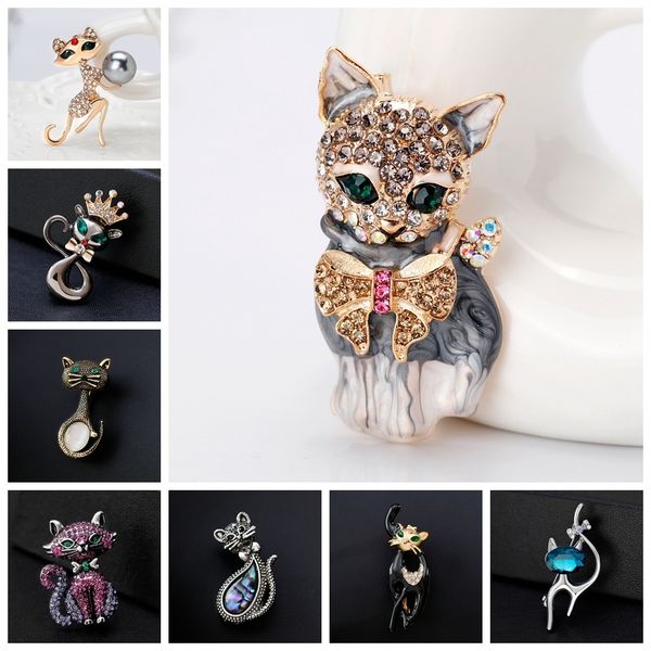 lively pride cat brooch for party shell metal crown blue crystal enamel pin black animal brooch for women jewelry accessories t190622, Gray
lively pride cat brooch for party shell metal crown blue crystal enamel pin black animal brooch for women jewelry accessories t190622, Gray