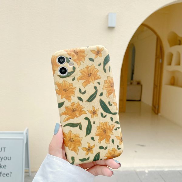 for iphone 11 pro xs max xr vintage old yellow flower phone case 7 8 x plus liquid silicone soft cell phone cases
for iphone 11 pro xs max xr vintage old yellow flower phone case 7 8 x plus liquid silicone soft cell phone cases