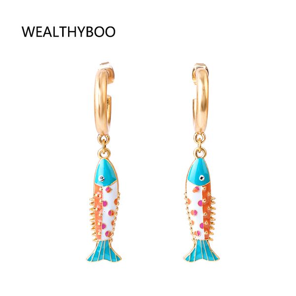 wealthyboo handmade enamel double side kiss fish pendant earrings chic women girls ear cuff statement earrings c-shaped, Golden;silver
wealthyboo handmade enamel double side kiss fish pendant earrings chic women girls ear cuff statement earrings c-shaped, Golden;silver