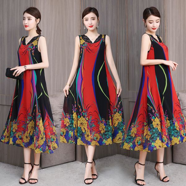 2pcs set elegant chiffon lace women dress print vestidos plus size patchwork vintage floral printed dresses women high quality, Black;gray
2pcs set elegant chiffon lace women dress print vestidos plus size patchwork vintage floral printed dresses women high quality, Black;gray