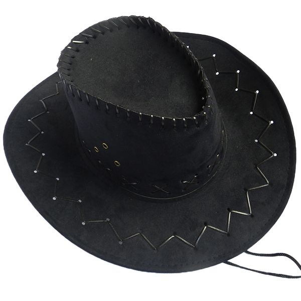 western cowboy hat for men women fedora outdoor wide brim faux leather black white pink summer wide brim beach travel cap, Blue;gray
western cowboy hat for men women fedora outdoor wide brim faux leather black white pink summer wide brim beach travel cap, Blue;gray