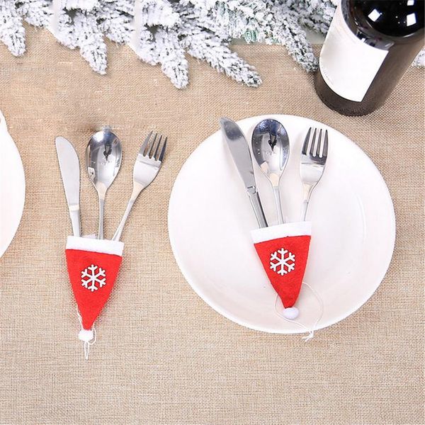 10pcs christmas cutlery set decorative cutlery knife and fork set christmas hat storage tool holiday cute table decoration 2019
10pcs christmas cutlery set decorative cutlery knife and fork set christmas hat storage tool holiday cute table decoration 2019