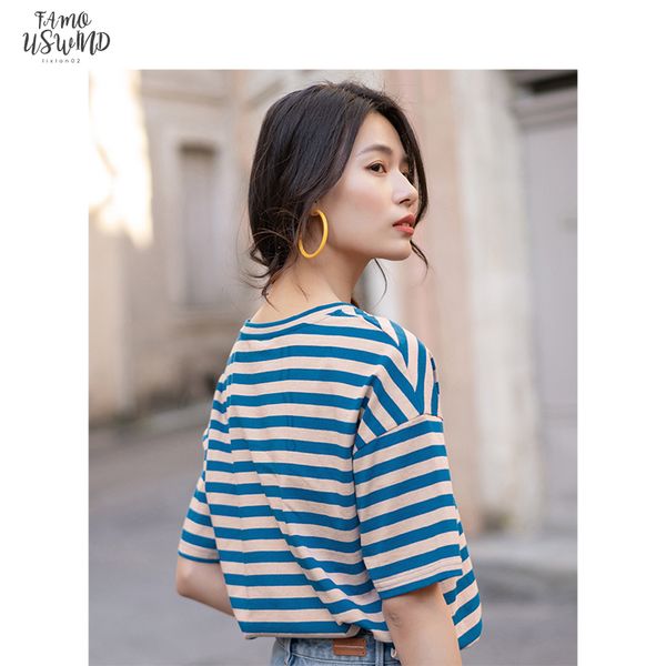 2020 summer new arrival pure cotton vitality stripe dropped shoulder sleeve printed loose slimmed all match v neck t shirt, White
2020 summer new arrival pure cotton vitality stripe dropped shoulder sleeve printed loose slimmed all match v neck t shirt, White