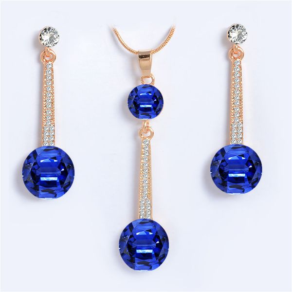 fashion crystal jewelry sets gold chain pendants necklace drop earrings set colorful cubic zirconia wedding bridal jewelry sets, Silver
fashion crystal jewelry sets gold chain pendants necklace drop earrings set colorful cubic zirconia wedding bridal jewelry sets, Silver
