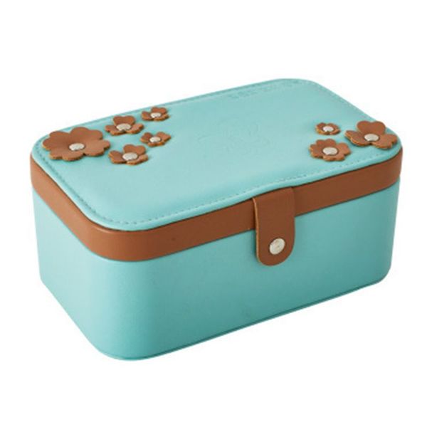 two layer pu travel jewelry box display storage case women necklace organizer, Pink;blue
two layer pu travel jewelry box display storage case women necklace organizer, Pink;blue