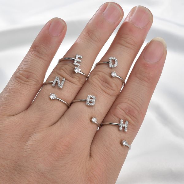 26 english letters a-z rings silver color rhinestone open cuff adjustable finger rings friends couple friendship jewelry hot, Golden;silver
26 english letters a-z rings silver color rhinestone open cuff adjustable finger rings friends couple friendship jewelry hot, Golden;silver