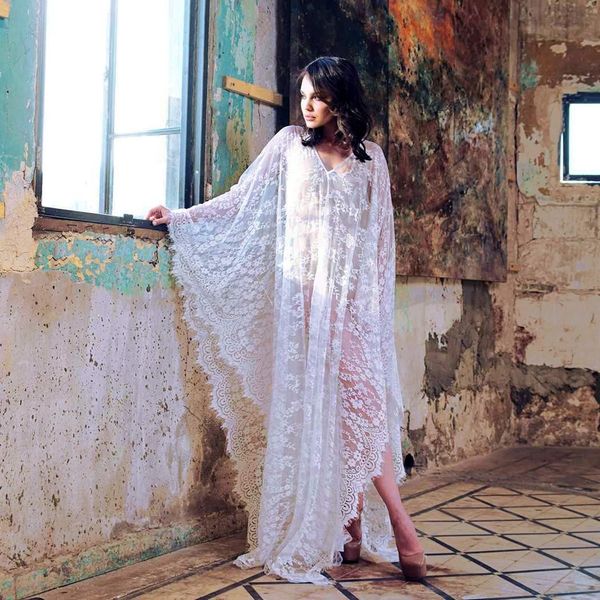 fashion women summer lace floral bikini full length swimwear long sleeve casual, cover up beach dress, Blue;gray
fashion women summer lace floral bikini full length swimwear long sleeve casual, cover up beach dress, Blue;gray