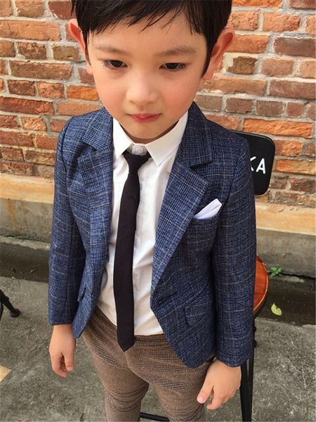 fashion boy blazer coat gentleman style plaid blazer jacket for 3-8years boys kids children causal suit clothes, Blue
fashion boy blazer coat gentleman style plaid blazer jacket for 3-8years boys kids children causal suit clothes, Blue