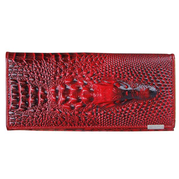 women wallet female coin purses holders genuine 3d embossing alligator ladies crocodile long clutch wallets, Red;black
women wallet female coin purses holders genuine 3d embossing alligator ladies crocodile long clutch wallets, Red;black