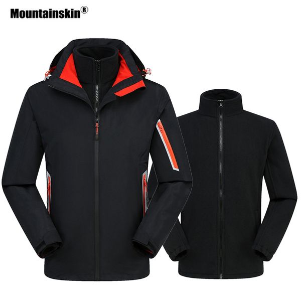 mountainskin winter men's outdoor 2 pieces waterproof jacket warm outdoor windbreaker hiking camping climbing ski coats va322, Blue;black
mountainskin winter men's outdoor 2 pieces waterproof jacket warm outdoor windbreaker hiking camping climbing ski coats va322, Blue;black