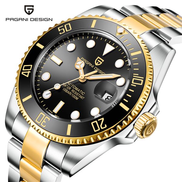 relogio masculino pagani design men automatic watch waterproof mechanical sport wrist watch army clock man, Slivery;brown
relogio masculino pagani design men automatic watch waterproof mechanical sport wrist watch army clock man, Slivery;brown