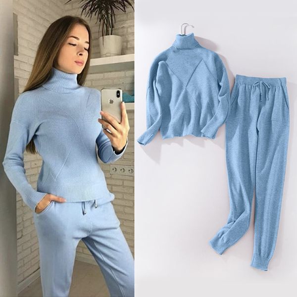 women sweater suit and sets casual autumn winter 2pcs track suit casual female knitted trousers+jumper costume clothing set, Gray
women sweater suit and sets casual autumn winter 2pcs track suit casual female knitted trousers+jumper costume clothing set, Gray