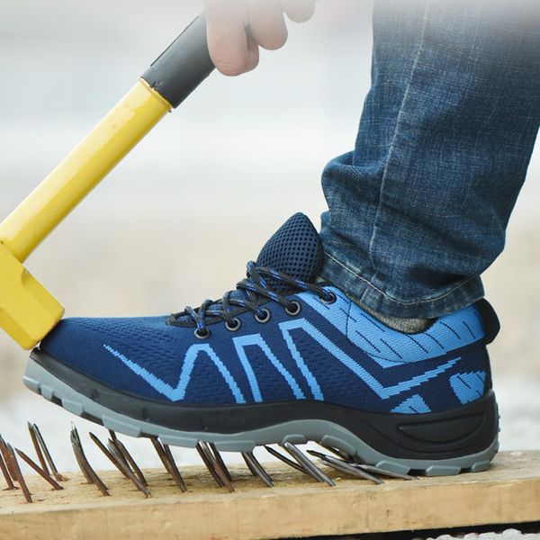 men and women steel toe safety boots shoes outdoor breathable men shoes puncture-proof workers sneakers, Black
men and women steel toe safety boots shoes outdoor breathable men shoes puncture-proof workers sneakers, Black