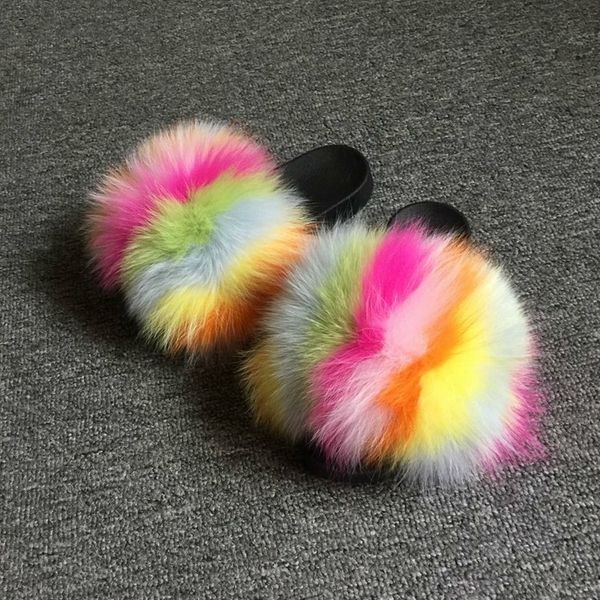 china wholesale fox fur slippers pvc soft indoor/outdoor ladies slides multi color custom sandals, Black
china wholesale fox fur slippers pvc soft indoor/outdoor ladies slides multi color custom sandals, Black