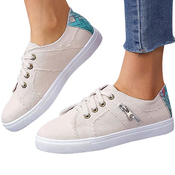 sagace 2019 new canvas women's shoes summer casual solid breathable shoes simple wild lace-up fruit sneaker flat may8, Black
sagace 2019 new canvas women's shoes summer casual solid breathable shoes simple wild lace-up fruit sneaker flat may8, Black