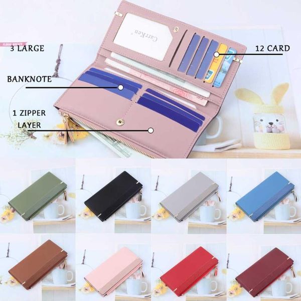 ladies card bag for women long wallet fashion zipper bag multicolor soild color wallet splicing wild coin leather female purse, Red;black
ladies card bag for women long wallet fashion zipper bag multicolor soild color wallet splicing wild coin leather female purse, Red;black