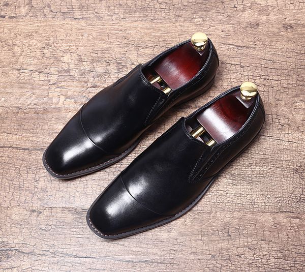 leather formal dress genuine wedding oxfords office shoes new breathable square toe mens business slip-on black
leather formal dress genuine wedding oxfords office shoes new breathable square toe mens business slip-on black