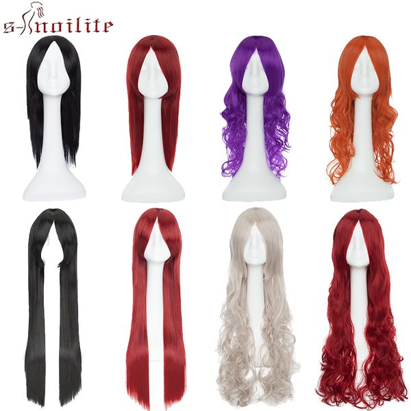 s-noilite cosplay wigs long straight synthetic wigs anime wig for women red purple pink yellow blonde orande hair for party, Black
s-noilite cosplay wigs long straight synthetic wigs anime wig for women red purple pink yellow blonde orande hair for party, Black