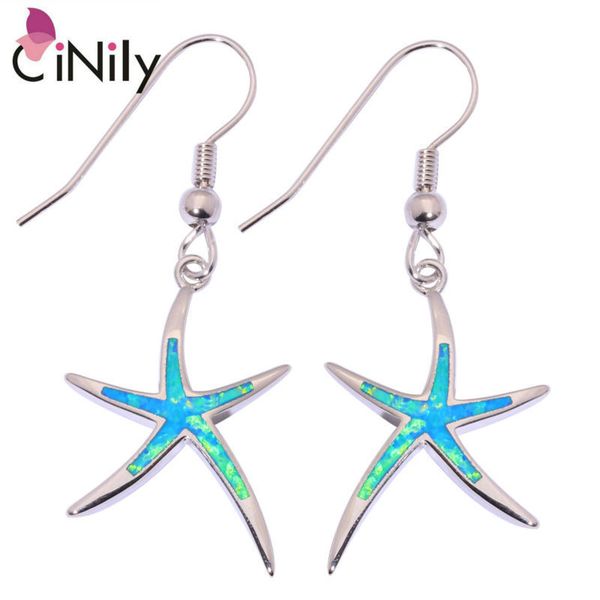 cinily created blue white fire opal silver plated wholesale lovely starfish for women jewelry dangle earrings 1 5/8" oh4131-32
cinily created blue white fire opal silver plated wholesale lovely starfish for women jewelry dangle earrings 1 5/8" oh4131-32