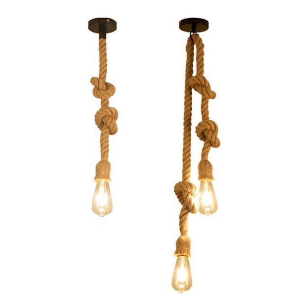 vintage hemp rope chandelier led hanging lamps for coffee bar restaurant corridor single double pendant light
vintage hemp rope chandelier led hanging lamps for coffee bar restaurant corridor single double pendant light