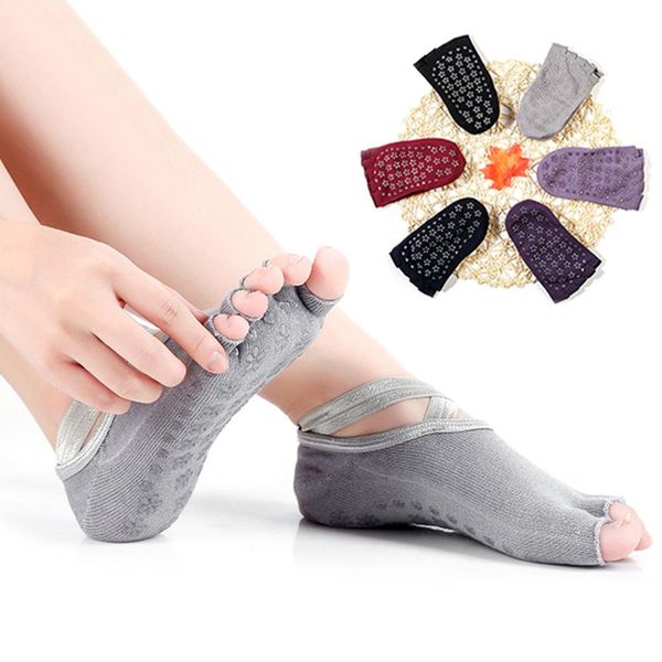 2pcs/set anti-slip fitness cotton ballet dance pilates socks women breathable elastic socks five toe backless ladies, Black;white
2pcs/set anti-slip fitness cotton ballet dance pilates socks women breathable elastic socks five toe backless ladies, Black;white