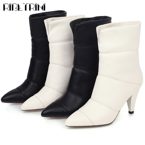 ribetrini new 34-43 ladies elegant pointed toe fur shoes woman winter warm sewing ankle boots high spike heels boots women, Black
ribetrini new 34-43 ladies elegant pointed toe fur shoes woman winter warm sewing ankle boots high spike heels boots women, Black