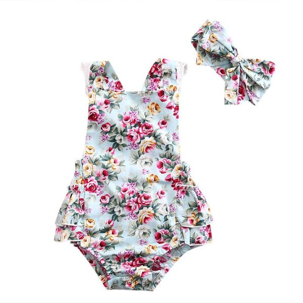 newborn kids baby girls clothes floral outfits set lace jumpsuit romper sunsuit +headband, White
newborn kids baby girls clothes floral outfits set lace jumpsuit romper sunsuit +headband, White