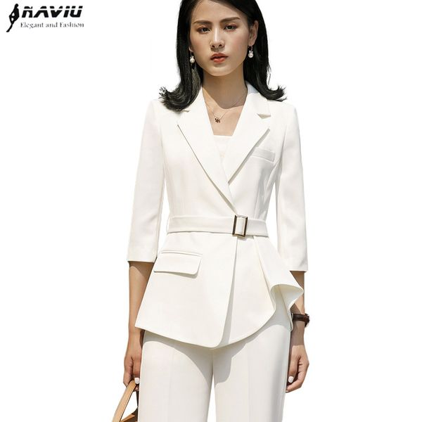 fashion temperament women pants suits new elegant slim half sleeve blazer and trousers office ladies plus size work wear white, White;black
fashion temperament women pants suits new elegant slim half sleeve blazer and trousers office ladies plus size work wear white, White;black