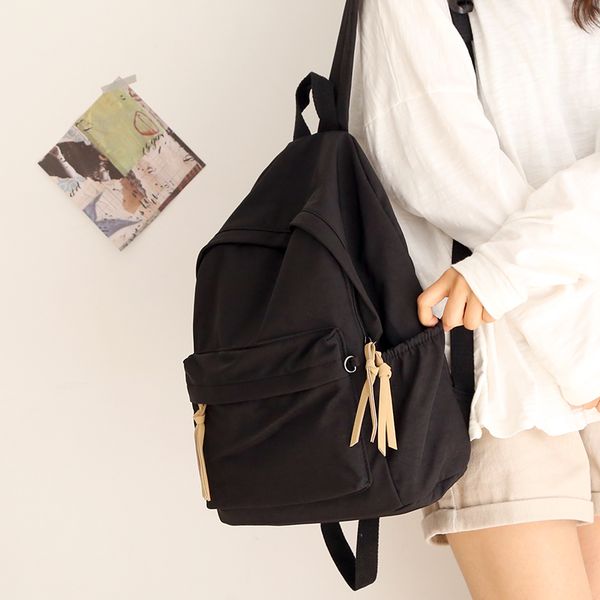 all-match simple style women chic backpack teenager solid color college bag girls outdoor casual cloth bags mochila df631
all-match simple style women chic backpack teenager solid color college bag girls outdoor casual cloth bags mochila df631