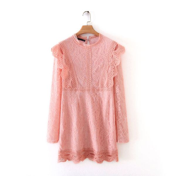 casual dresses lace dress women spring 2021 fashion o-neck long sleeve modern lady pink above knee, Black;gray
casual dresses lace dress women spring 2021 fashion o-neck long sleeve modern lady pink above knee, Black;gray