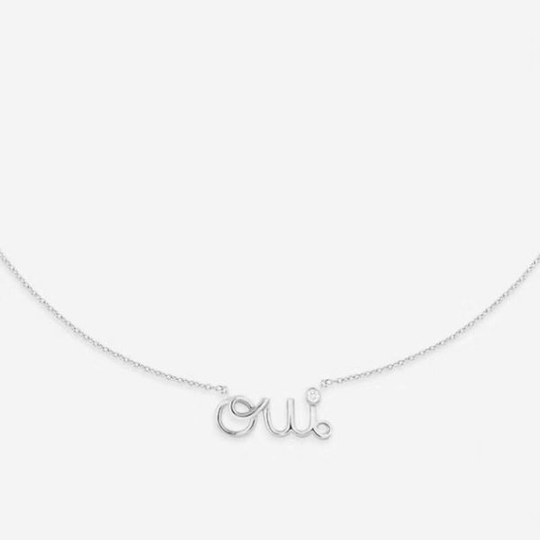 fahmi oui series romantic french "oui" necklace s925 silver plated 18k gold in french is the meaning of ido "i am willing&quo
fahmi oui series romantic french "oui" necklace s925 silver plated 18k gold in french is the meaning of ido "i am willing&quo
