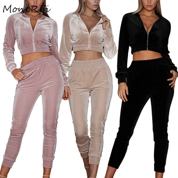 monerffi women tracksuit tights zipper sportswear fitness suit for female workout two piece jumpsuit long sleeve crop, Black;blue
monerffi women tracksuit tights zipper sportswear fitness suit for female workout two piece jumpsuit long sleeve crop, Black;blue