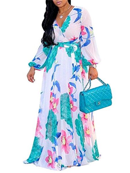 beautife womens long sleeve maxi dresses chiffon floral print deep v neck party dress, Black;gray
beautife womens long sleeve maxi dresses chiffon floral print deep v neck party dress, Black;gray