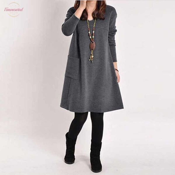 oversize women autumn winter dress one piece v neck long sleeve dress plus size female casual spring midi dress vestidos, Black;gray
oversize women autumn winter dress one piece v neck long sleeve dress plus size female casual spring midi dress vestidos, Black;gray