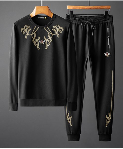 2020 new fashion mens tracksuit casual sport suit jacket hoodie sweatshirt + pant set bee embroiderysweatsuit tracksuits plus size -4xl, Gray
2020 new fashion mens tracksuit casual sport suit jacket hoodie sweatshirt + pant set bee embroiderysweatsuit tracksuits plus size -4xl, Gray