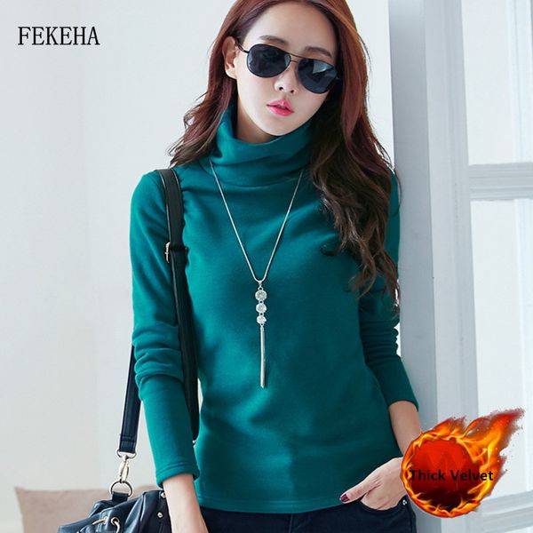 velvet turtleneck lady long sleeve solid color shirts women autumn winter keep warm new basic casual t shirt plus size, White
velvet turtleneck lady long sleeve solid color shirts women autumn winter keep warm new basic casual t shirt plus size, White