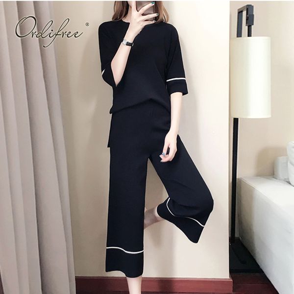 ordi2019 autumn winter women 2 piece set and pants knitted wide leg pants women sets, White
ordi2019 autumn winter women 2 piece set and pants knitted wide leg pants women sets, White