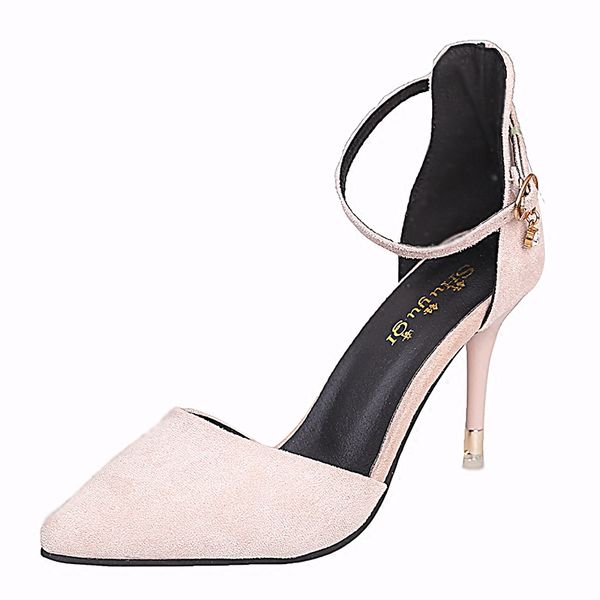 2018 new korean fashion comfortable high heels pointed wild shallow mouth high heels, Black
2018 new korean fashion comfortable high heels pointed wild shallow mouth high heels, Black