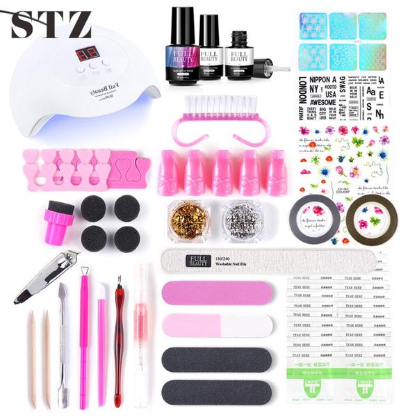 stz nail art manicure kit led lamp nail dryer charms gel polish pedicure remover cuticle pusher file transfer sticker #1574
stz nail art manicure kit led lamp nail dryer charms gel polish pedicure remover cuticle pusher file transfer sticker #1574