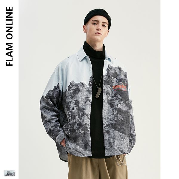 flam online 2019 autumn new style fashion high street male casual shirts chinese style shirt men novelty modis long sleeve shirt, White;black
flam online 2019 autumn new style fashion high street male casual shirts chinese style shirt men novelty modis long sleeve shirt, White;black