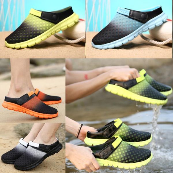 men summer shoes slippers new breathable beach flip flops slip on mens slipper mesh shoes adf-0097, Black
men summer shoes slippers new breathable beach flip flops slip on mens slipper mesh shoes adf-0097, Black