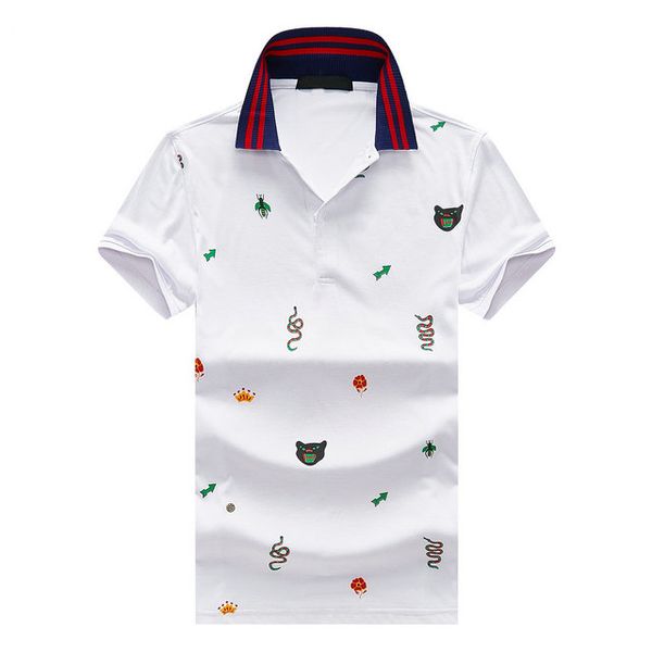 luxury mens polo tshirt gg famous brand tshirts classic button lapels t-shirt summer large size boutique tshirts europe and america t shirts, White;black
luxury mens polo tshirt gg famous brand tshirts classic button lapels t-shirt summer large size boutique tshirts europe and america t shirts, White;black