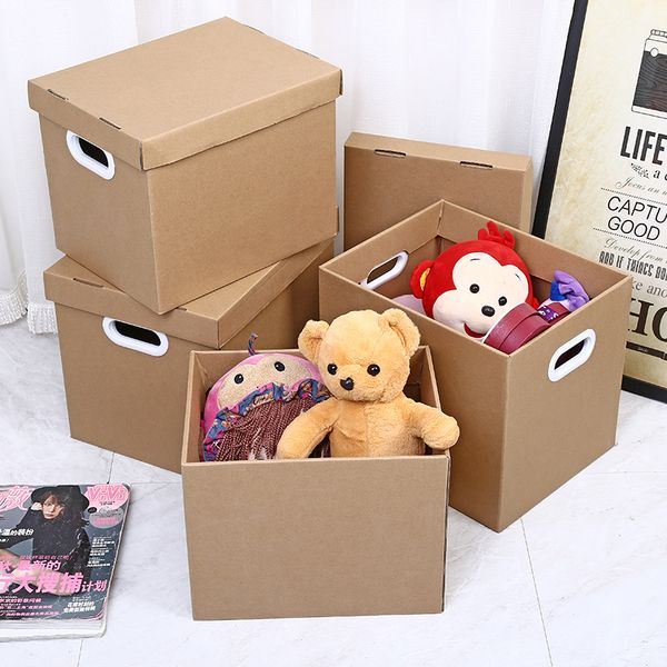 hard carton storage boxes with lid creative simple paper folding box organizer for book sundries household office
hard carton storage boxes with lid creative simple paper folding box organizer for book sundries household office