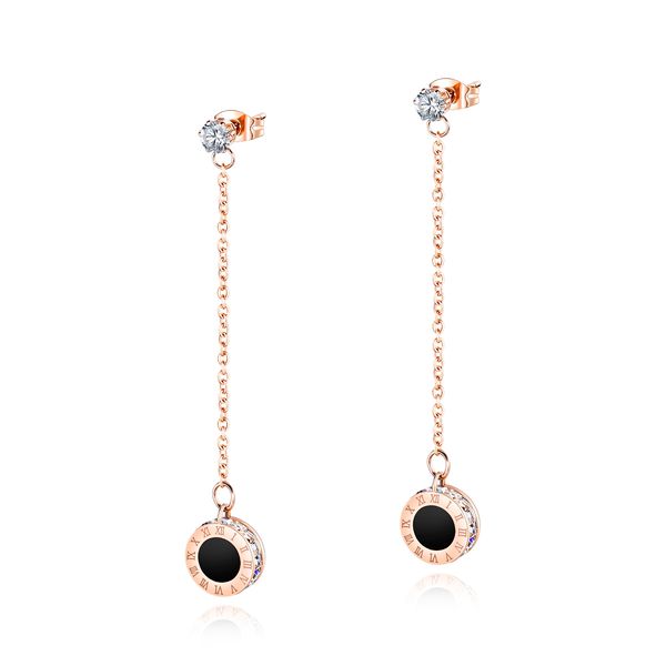 fashion roman digital crystal drop earrings women's rose gold glamour party earrings jewelry gifts 3-ge533, Silver
fashion roman digital crystal drop earrings women's rose gold glamour party earrings jewelry gifts 3-ge533, Silver