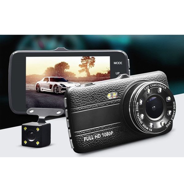 dash cam dual lens full hd 1080p 4" ips car dvr vehicle camera front+rear night vision video recorder g-sensor parking mode wdr
dash cam dual lens full hd 1080p 4" ips car dvr vehicle camera front+rear night vision video recorder g-sensor parking mode wdr