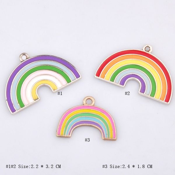 10pcs lot alloy enamel rainbow charms metal pendant accessories necklace earrings making dangle hand-made diy materials fashion, Bronze;silver
10pcs lot alloy enamel rainbow charms metal pendant accessories necklace earrings making dangle hand-made diy materials fashion, Bronze;silver