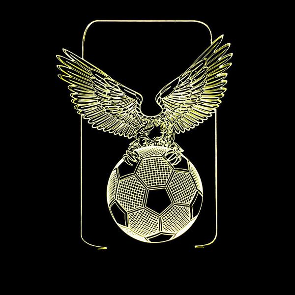 originality 3d vision three-dimensional lamp led decoration personality desk lamp eagle football colorful touch 3d small night-light
originality 3d vision three-dimensional lamp led decoration personality desk lamp eagle football colorful touch 3d small night-light