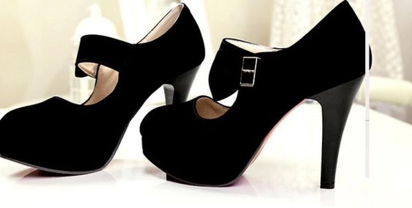 bowknot suede women's shoes in spring and autumn high fine heel round head waterproof table, Black
bowknot suede women's shoes in spring and autumn high fine heel round head waterproof table, Black